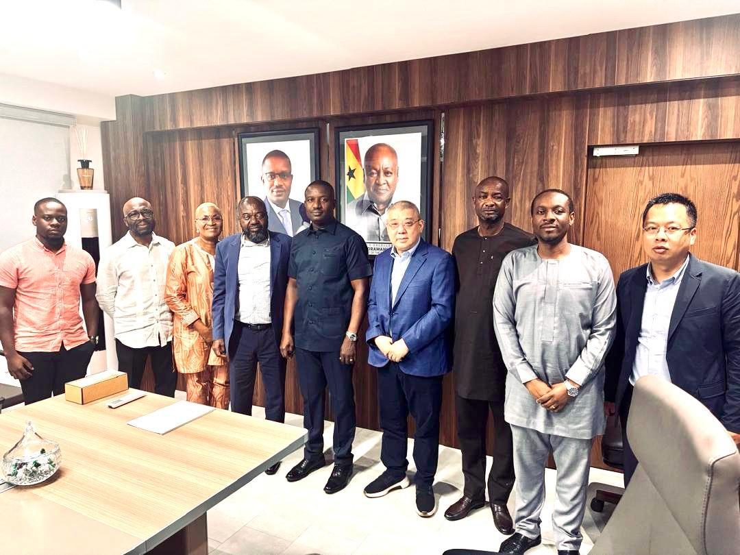 MICTON CONSULT and TIME CROWN ENGINEERING LTD. Representatives with Ghana Minister For Energy. 