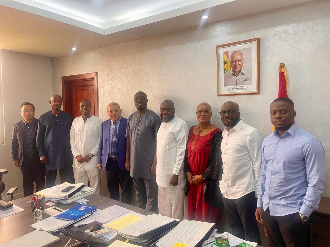 MICTON CONSULT and TIME CROWN ENGINEERING LTD. Representatives with Ghana Minister For Finance. 1