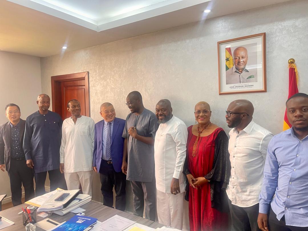 MICTON CONSULT and TIME CROWN ENGINEERING LTD. Representatives with Ghana Minister For Finance. 