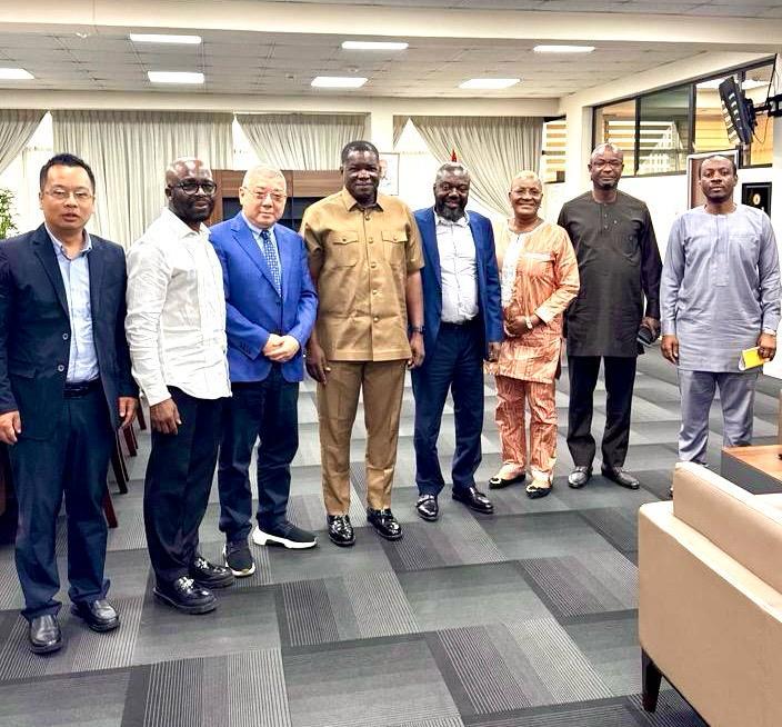 MICTON CONSULT and TIME CROWN ENGINEERING LTD. Representatives with Ghana Minister For Roads and Highways. 2