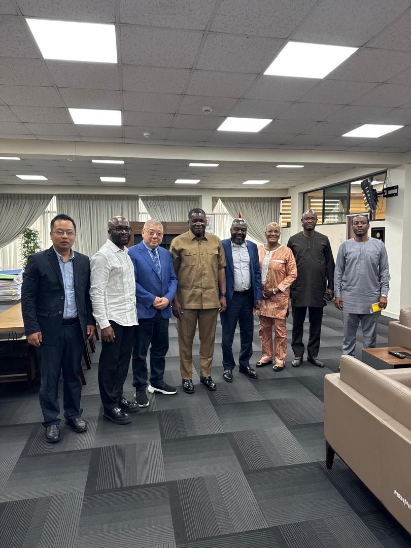 MICTON CONSULT and TIME CROWN ENGINEERING LTD. Representatives with Ghana Minister For Roads and Highways. 3