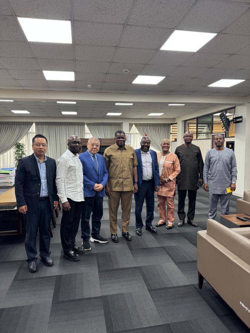 MICTON CONSULT and TIME CROWN ENGINEERING LTD. Representatives with Ghana Minister For Roads and Highways. 4